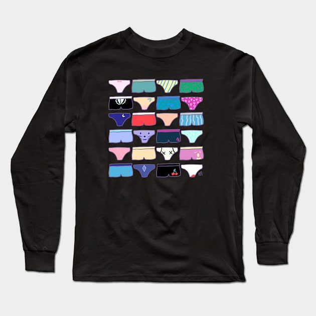 Repeating Undies Long Sleeve T-Shirt by StarKillerTheDreaded